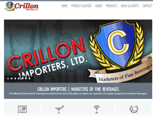 Tablet Screenshot of crillonimporters.com